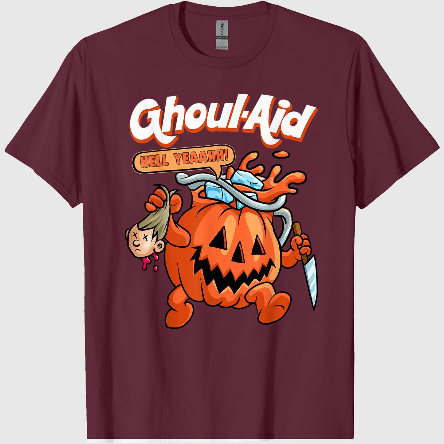 Cool Ghoul Aid Funny Ghoul Pumpkin Cute Meme Halloween T-Shirt