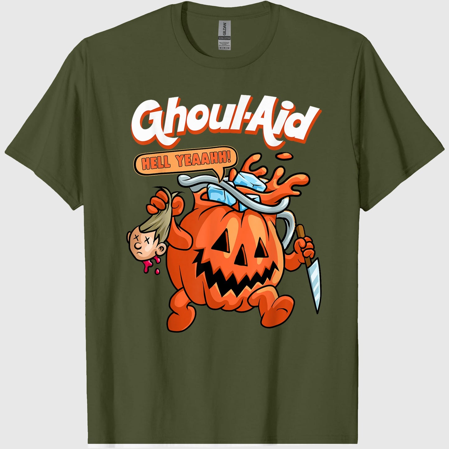 Cool Ghoul Aid Funny Ghoul Pumpkin Cute Meme Halloween T-Shirt