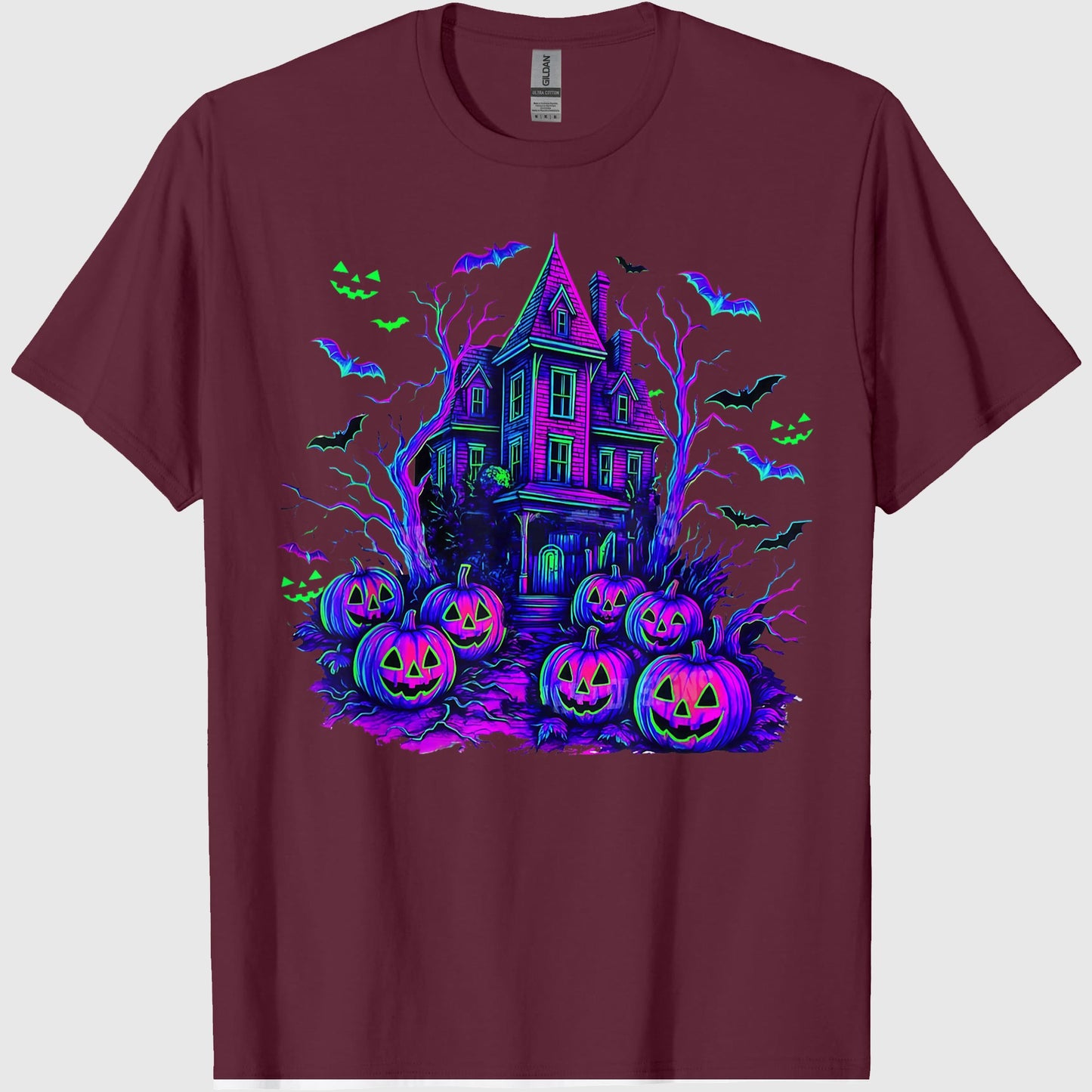 Vintage Halloween Spooky Scene Retro Pumpkin Scary Season T-Shirt