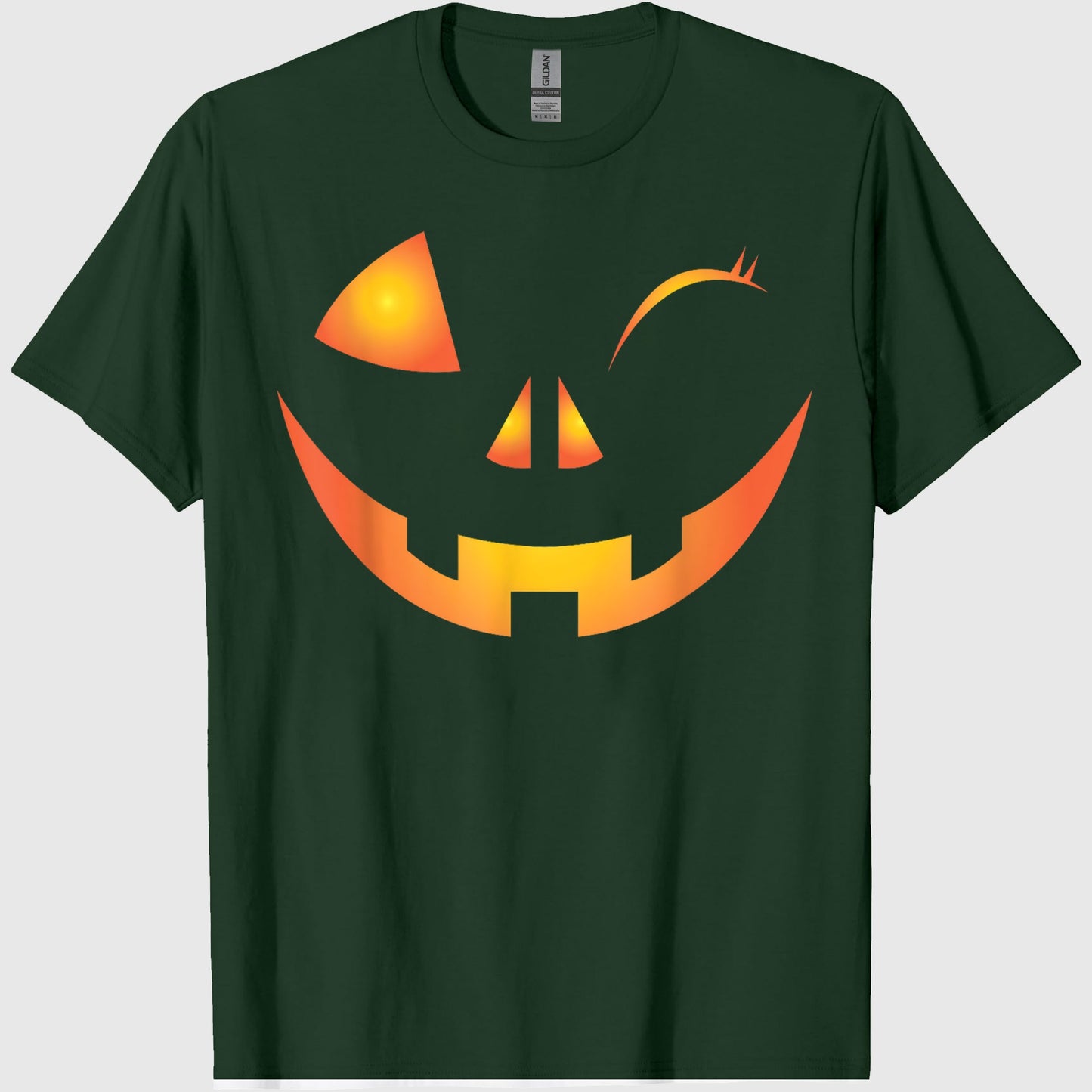 Wink Face Pumpkin Jack O Lantern Costume Cool Halloween Gift T-Shirt